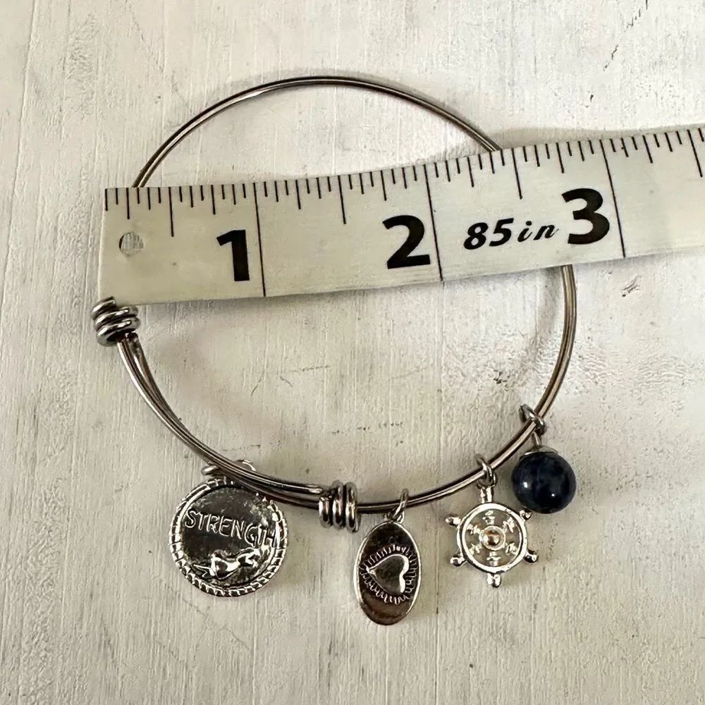 Footnotes Too silver charm bracelet - Picture 4 of 8